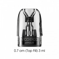 Картридж VooPoo Argus Top Fill, об'єм 3 мл, опір 0.7 ОМ