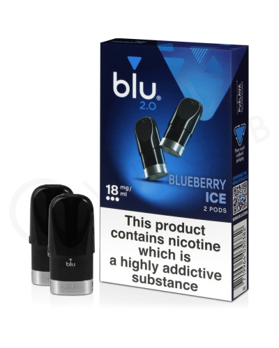 Картриджі Blu 2.0 18 мг Blueberry Ice (чорниця лід)