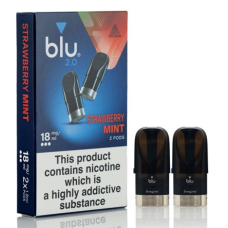 Картриджи Blu 2.0 18 мг Strwaberry mint (клубника мята)