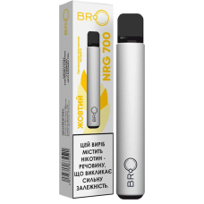 Одноразка BRO Energy 700 Желтый (Табак Red Virginia и Oriental)