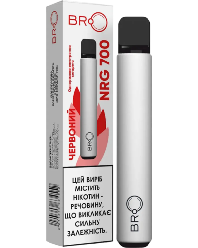 Одноразка BRO Energy 700 Красный (Табак Burley)