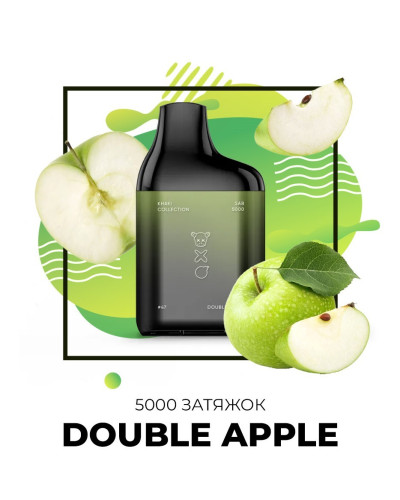Одноразка SAB 5000 затяжек №47 Double Apple со вкусом двойное яблоко (Простроченный)