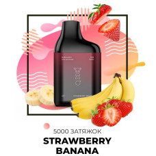 Одноразка SAB 5000 затяжек №51 Strawberry Banana со вкусом клубника банан