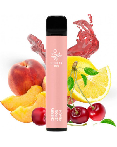 Одноразка ELF BAR 1500 "Cherry Lemon Peach" со вкусом вишня лимон персик