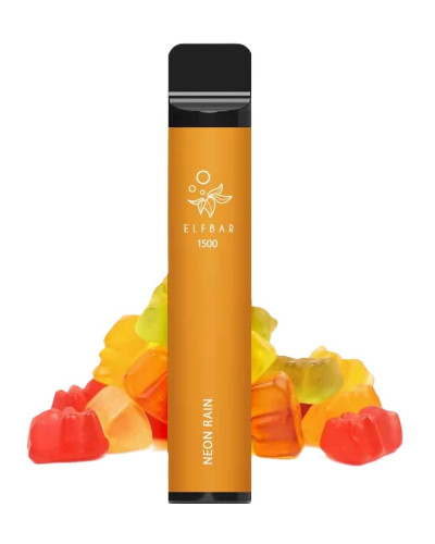 Одноразка ELF BAR 1500 "Neon Rain" со вкусом желейные мишки