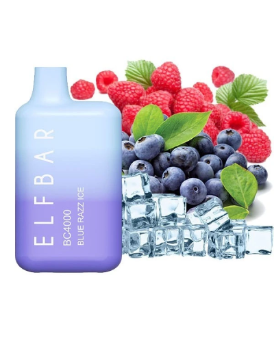 Одноразка ELF BAR BC 4000 "Blue razz ice" со вкусом синяя малина лед