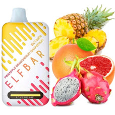 Одноразка ELF BAR BC 15000 затяжек "Pineapple dragonfruit grapefruit" со вкусом ананас драгонфрукт грейпфрут