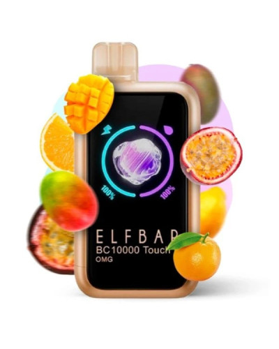 Одноразка ELF BAR BC 10000 Touch затяжок "OMG" зі смаком апельсин гуава манго маракуйя