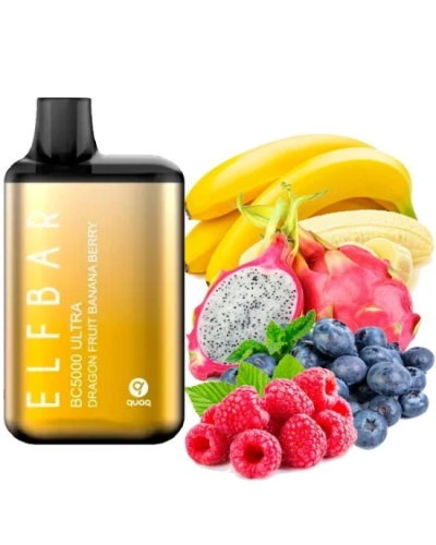 Одноразка ELF BAR BC 5000 Ultra Dragon Fruit Banana Berry (маракуйя, банан, ягоди)