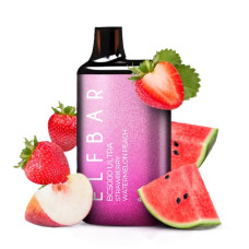Одноразка ELF BAR BC 5000 Ultra "Strawberry watermelon peach" зі смаком полуниця кавун персик