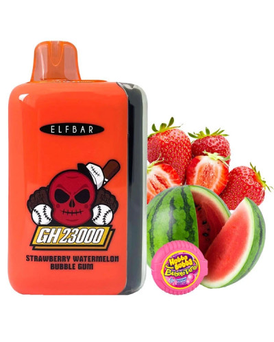 Одноразка ELF BAR GH 23000 "Strawberry Watermelon Bubble Gum" со вкусом клубника арбуз жвачка