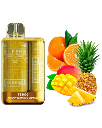 Одноразка ELF BAR TE5000 затяжек "Pineapple Mango Orange" со вкусом ананас манго апельсин