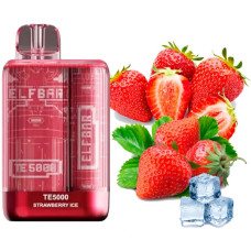 Одноразка ELF BAR TE5000 затяжек "Strawberry Ice" со вкусом клубника лед