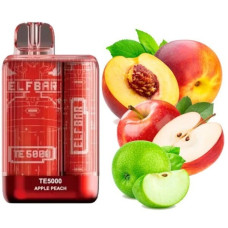 Одноразка ELF BAR TE5000 затяжек "Apple Peach" со вкусом яблоко персик