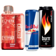 Одноразка ELF BAR TE5000 затяжек "Energy" со вкусом энергетика