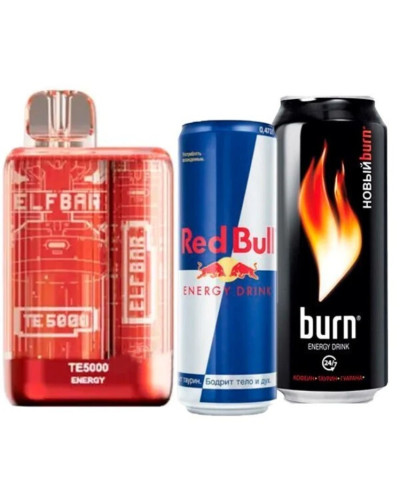 Одноразка ELF BAR TE5000 затяжек "Energy" со вкусом энергетика