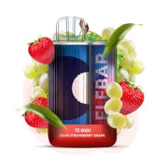 Одноразка Elf Bar TE6000 Sour Strawberry Grape (кислая клубника виноград)