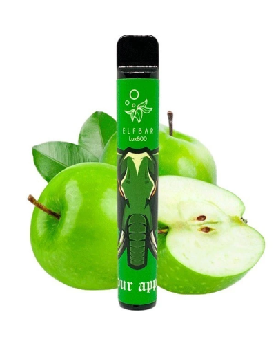 Одноразка ELF BAR LUX 1500 "Sour Apple" яблоко