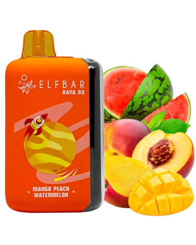 Одноразка Elf Bar RAYA D3 25000 Mango Peach Watermelon (манго персик кавун)