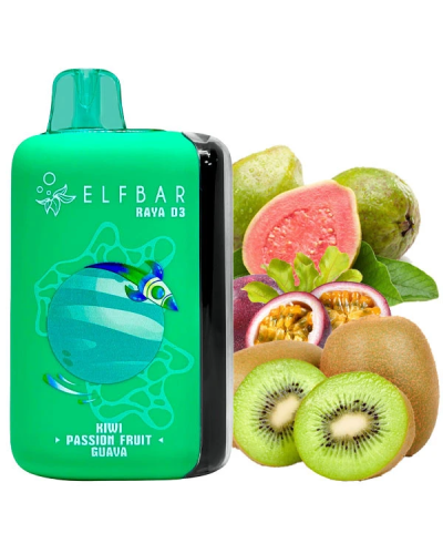 Одноразка Elf Bar RAYA D3 25000 Kiwi Passion Fruit Guava (киви маракуйя гуава)