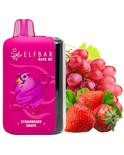 Одноразка Elf Bar RAYA D3 25000 Straberry Grape (клубника виноград)