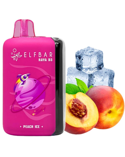 Одноразка Elf Bar RAYA D3 25000 Peach Ice (персик лід)