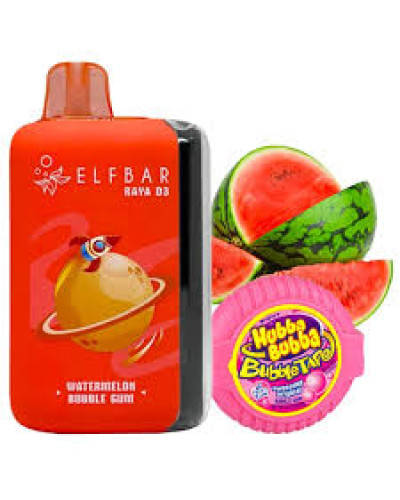 Одноразка Elf Bar RAYA D3 25000 Watermelon Bubble Gum (арбуз жвачка)