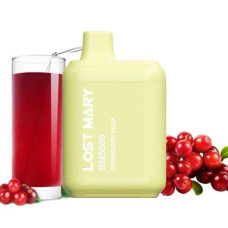 ОДНОРАЗКА LOST MARY BM5000 ЗАТЯЖЕК 5% "CRANBERRY SODA" СО ВКУСОМ КЛЮКВА СОДОВАЯ