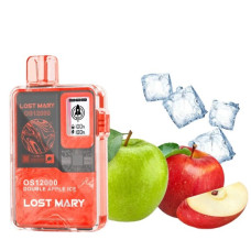 Одноразка Lost Mary OS12000 затяжек Double Apple Ice (двойное яблоко лед)