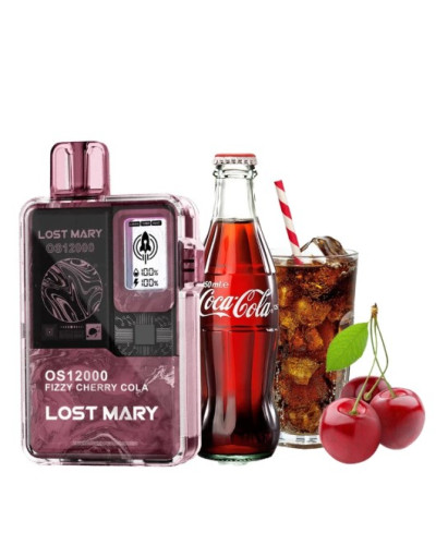 Одноразка Lost Mary OS12000 затяжек Fizzy Cherry Cola (физи кола вишня)