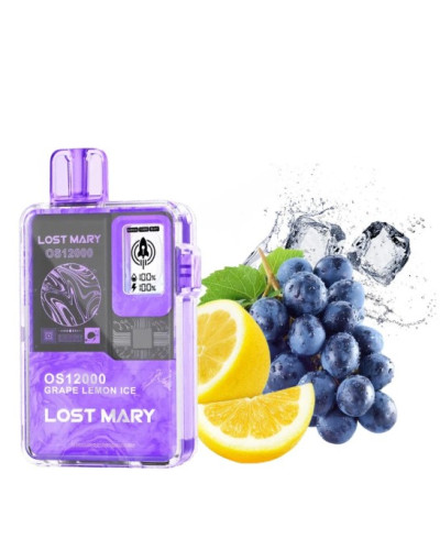 Одноразка Lost Mary OS12000 затяжек Grape Lemon Ice (виноград лимон лед)