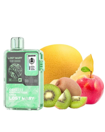 Одноразка Lost Mary OS12000 затяжек Kiwi Honeydew Apple (киви дыня яблоко)