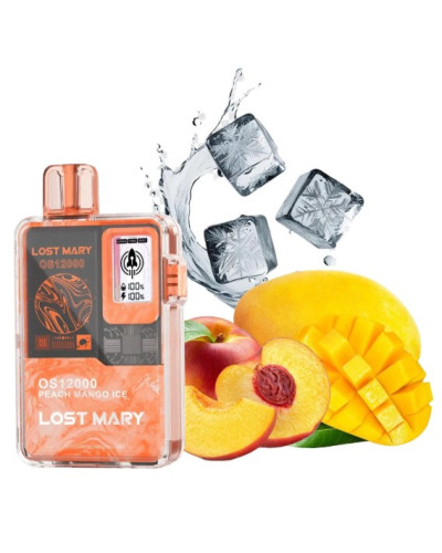 Одноразка Lost Mary OS12000 затяжек Peach Mango Ice (персик манго лед)