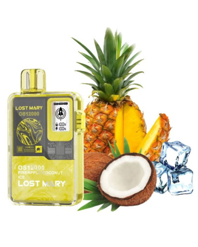 Одноразка Lost Mary OS12000 затяжек Pineapple Coconut Ice (ананас кокос лед)