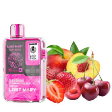 Одноразка Lost Mary OS12000 затяжек Strawberry Peach Cherry (клубника персик вишня)