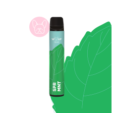 WOUF 1500 ЗАТЯЖЕК №01 SPEARMINT СО ВКУСОМ МЯТНОЙ ЖВАЧКИ