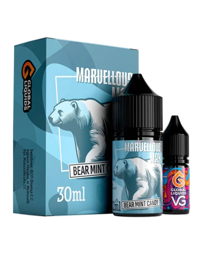 Набор для самозамеса Marvellous Max 30 мл Bear Mint Candy (мятная конфета)