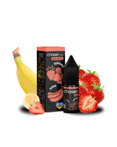 ЖИДКОСТЬ CHASER MIX BALANCE 10 МЛ 50 МГ СО ВКУСОМ КЛУБНИКИ И БАНАНА