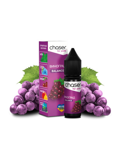 ЖИДКОСТЬ CHASER FOR PODS BALANCE 15 МЛ 50 МГ СО ВКУСОМ ВИНОГРАДА