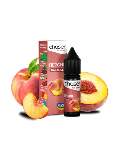 ЖИДКОСТЬ CHASER FOR PODS BALANCE 15 МЛ 50 МГ СО ВКУСОМ ПЕРСИКА