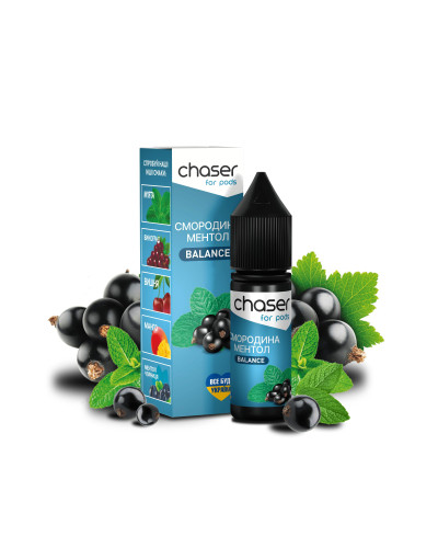 ЖИДКОСТЬ CHASER FOR PODS BALANCE 15 МЛ 50 МГ СО ВКУСОМ СМОРОДИНА МЕНТОЛ