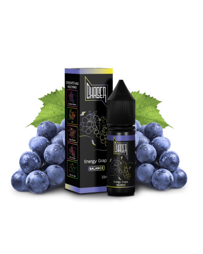 РІДИНА CHASER BLACK BALANCE 15 МЛ 50 МГ "ENERGY GRAPE" ЗІ СМАКОМ ЕНЕРГЕТИКА ТА ВИНОГРАДА