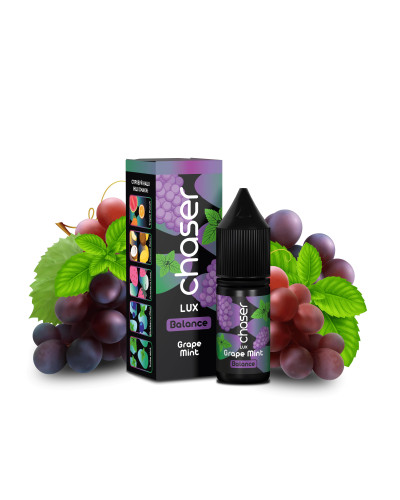 ЖИДКОСТЬ CHASER LUX BALANCE 11 МЛ 50 МГ "GRAPE MINT" СО ВКУСОМ ВИНОГРАДА С МЯТОЙ