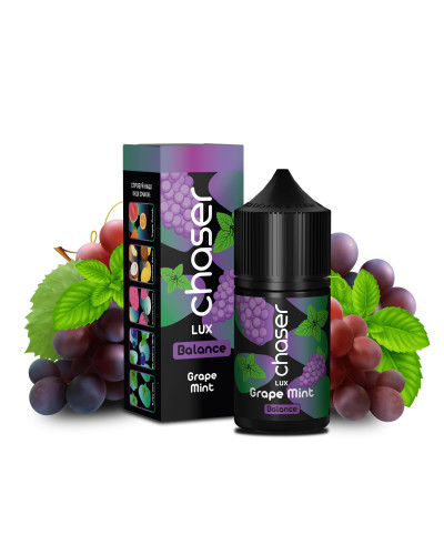 РІДИНА CHASER LUX BALANCE 30 МЛ 50 МГ "GRAPE MINT" ЗІ СМАКОМ ВИНОГРАДУ ТА М'ЯТИ