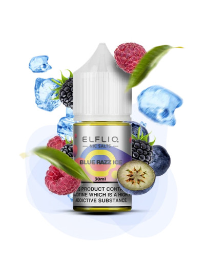 Жидкость ELF LIQ 30 мл 50 мг "Blue razz ice" со вкусом голуба малина лед