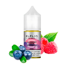 ЖИДКОСТЬ ELF LIQ 30 МЛ 50 МГ "BLUEBERRY SOUR RASPBERRY" СО ВКУСОМ ЧЕРНИКИ И КИСЛОЙ МАЛИНЫ