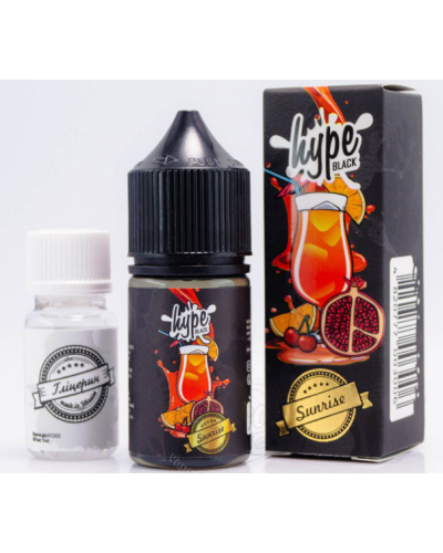 Набор для самозамеса Hype Black 30 мл Sunrise со вкусом гранатово-вишнёвый коктейль с цитрусом
