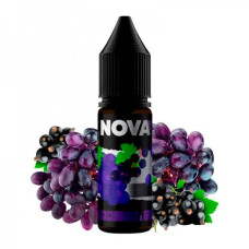 ЖИДКОСТЬ NOVA SALT 15 МЛ 50 МГ "BLACKCURRANT GRAPE" СО ВКУСОМ ЧОРНОЙ СМОРОДИНИ И ВИНОГРАДА