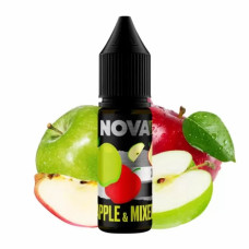  ЖИДКОСТЬ NOVA SALT 15 МЛ 50 МГ "APPLE MIXED" СО ВКУСОМ МИКС ЯБЛОК
