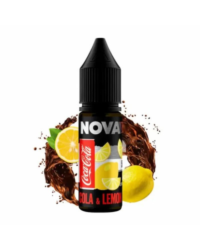 ЖИДКОСТЬ NOVA SALT 15 МЛ 50 МГ "COLA LEMON" СО ВКУСОМ КОЛЫ И ЛИМОНА
